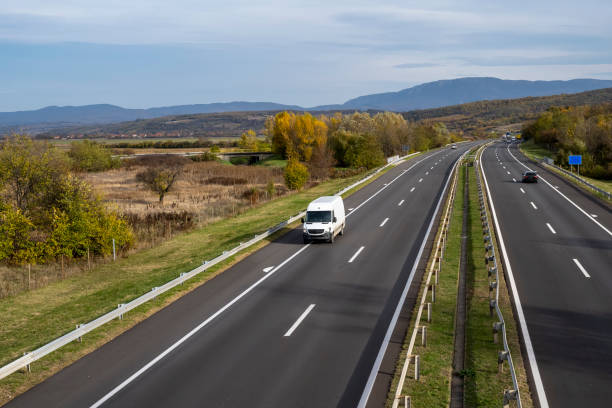 Man with a Van UK vehicle on a British road